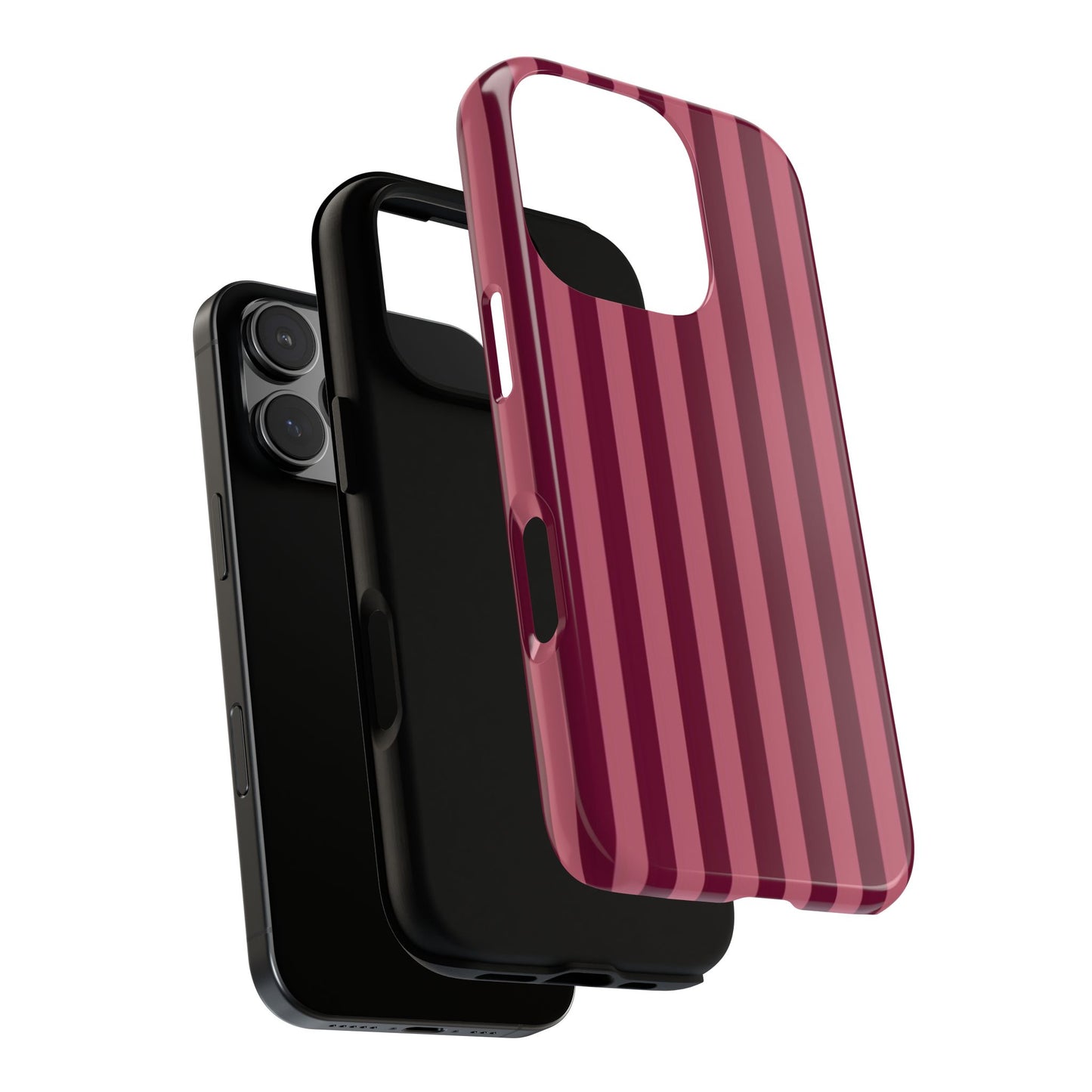 Burgundy Stripe Phone Case