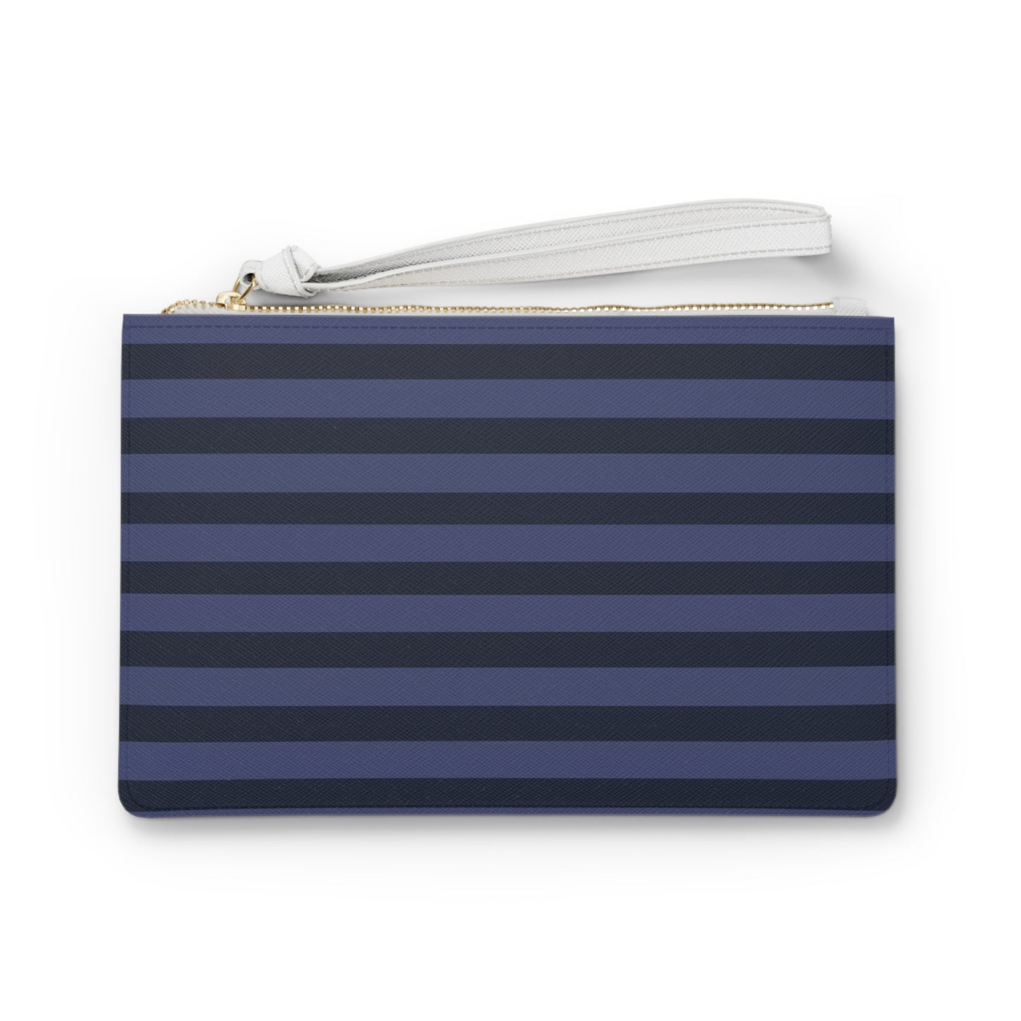 Navy Stripe Clutch Bag
