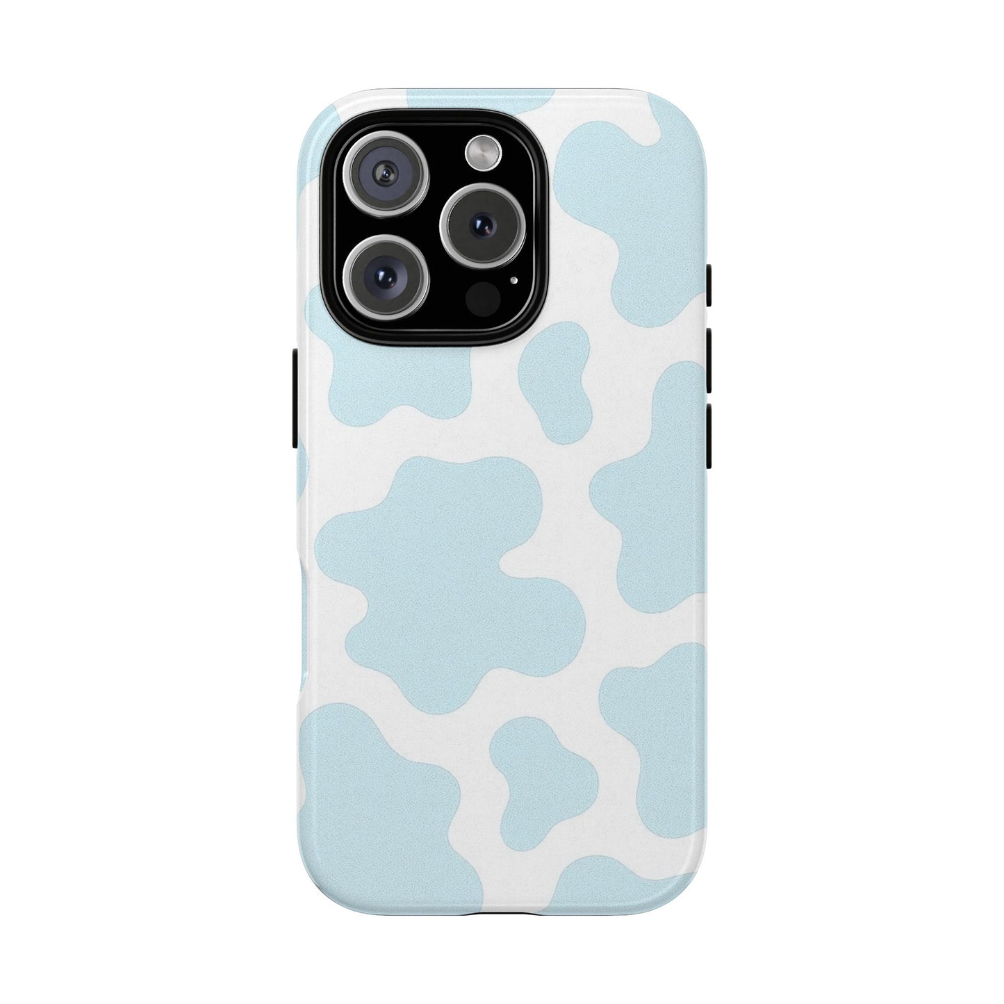 Blue Cow Print Phone Case