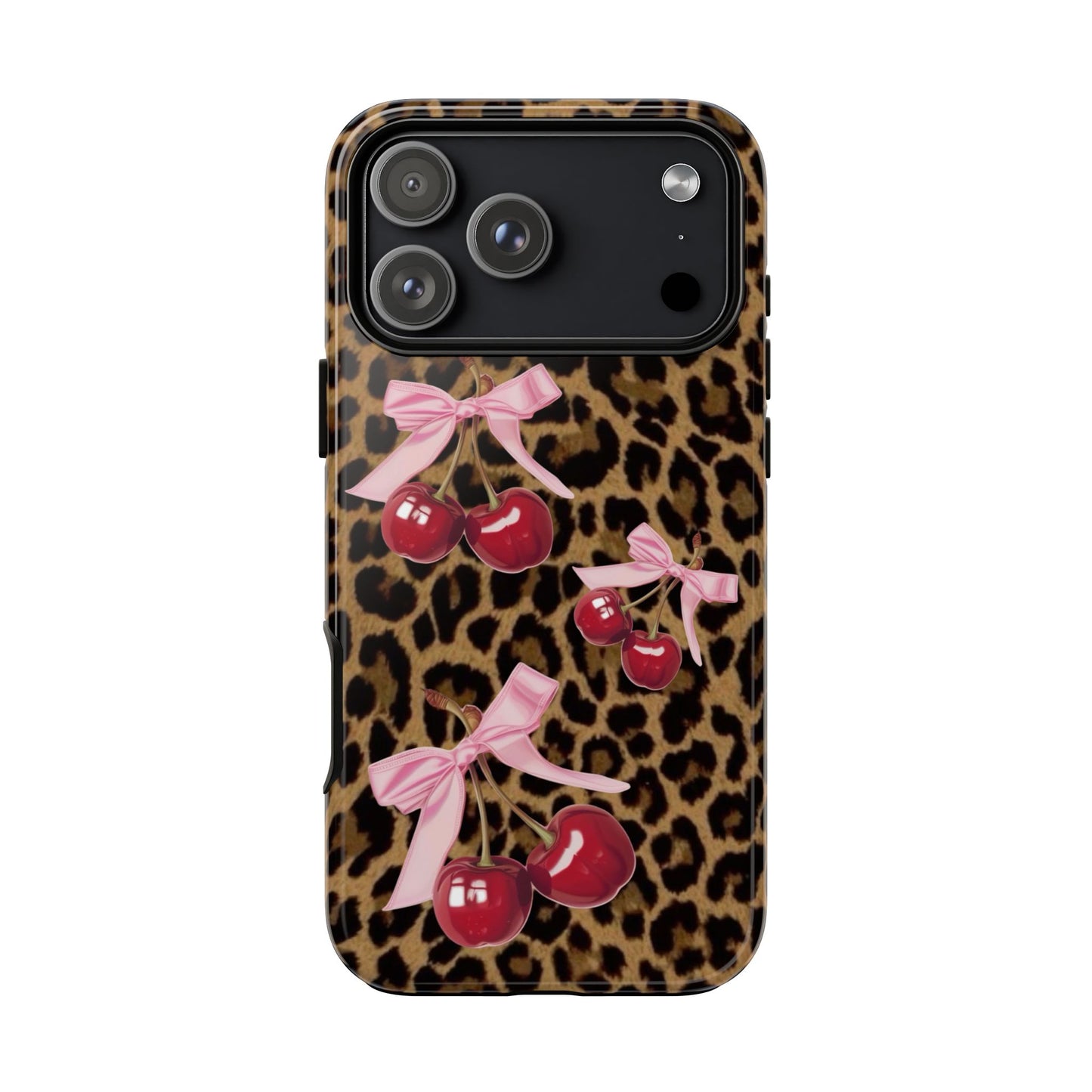 Cheetah Cherry Design Phone Case