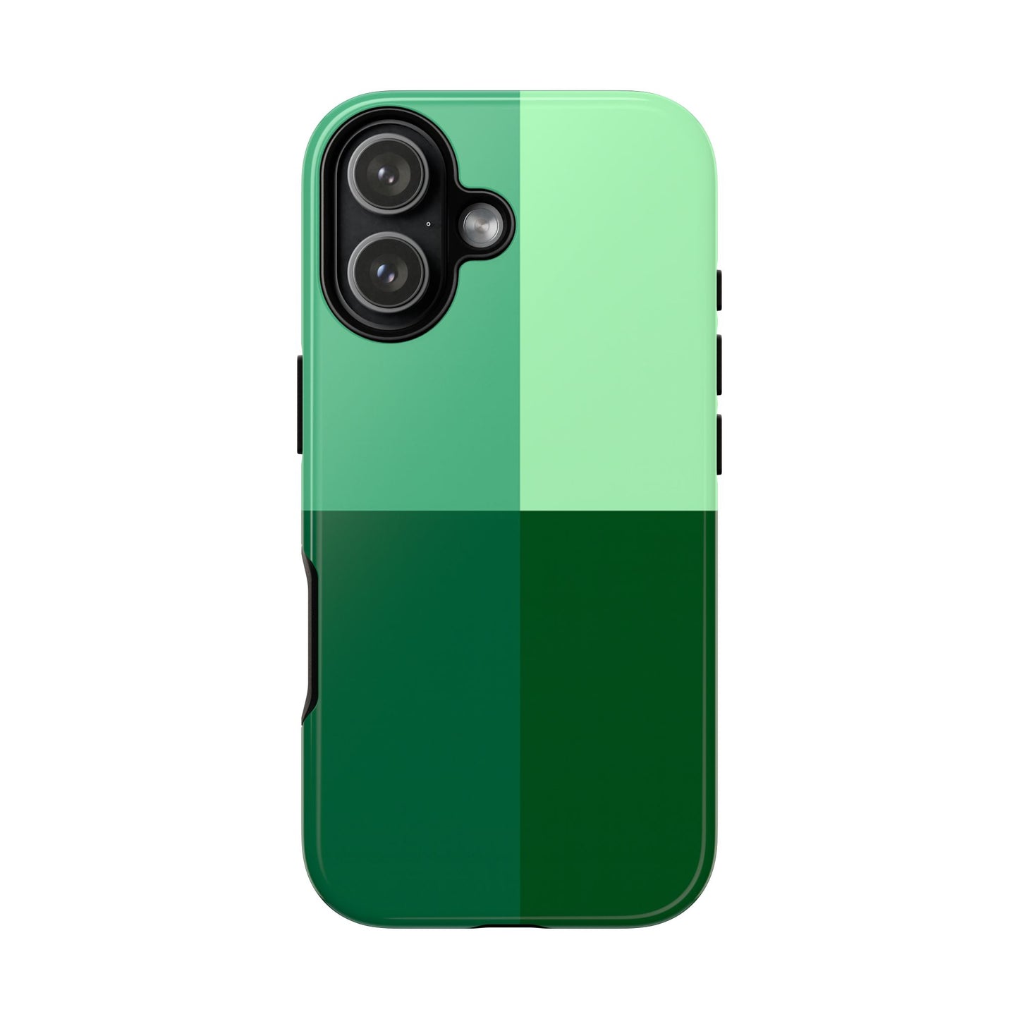 Green Colorblock Phone Case