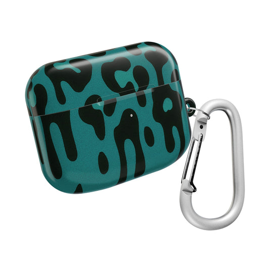 Blue Leopard Drip AirPod Case