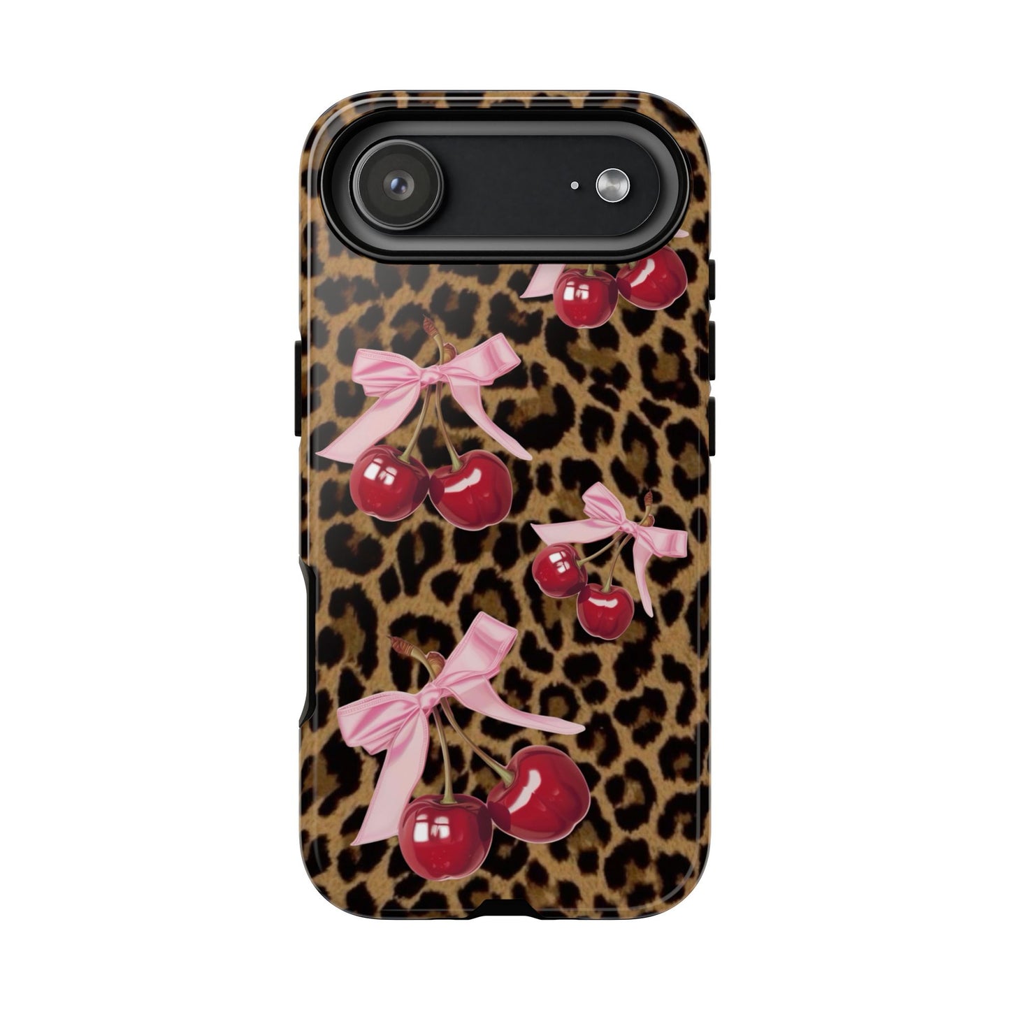 Cheetah Cherry Design Phone Case
