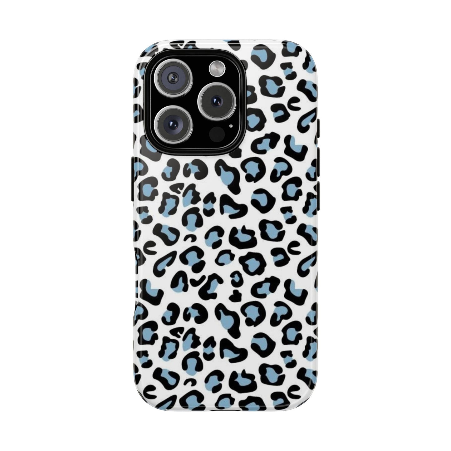 Light Blue Leopard Print Phone Case