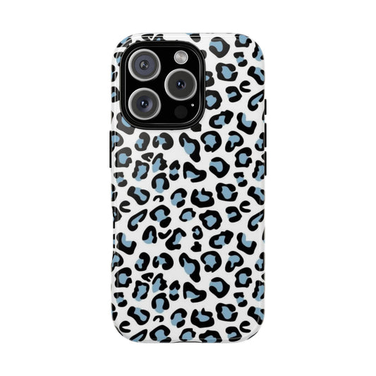 Light Blue Leopard Print Phone Case