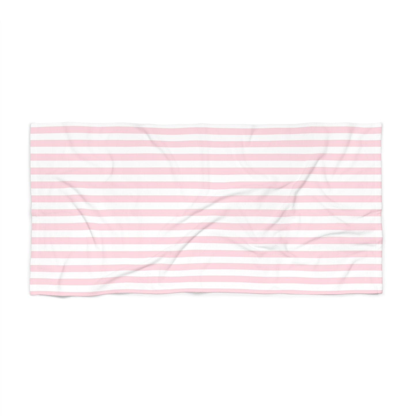 Pink Striped Beach Towel