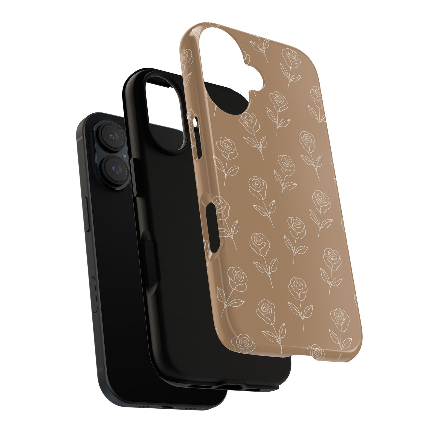 Beige Dainty Floral Case