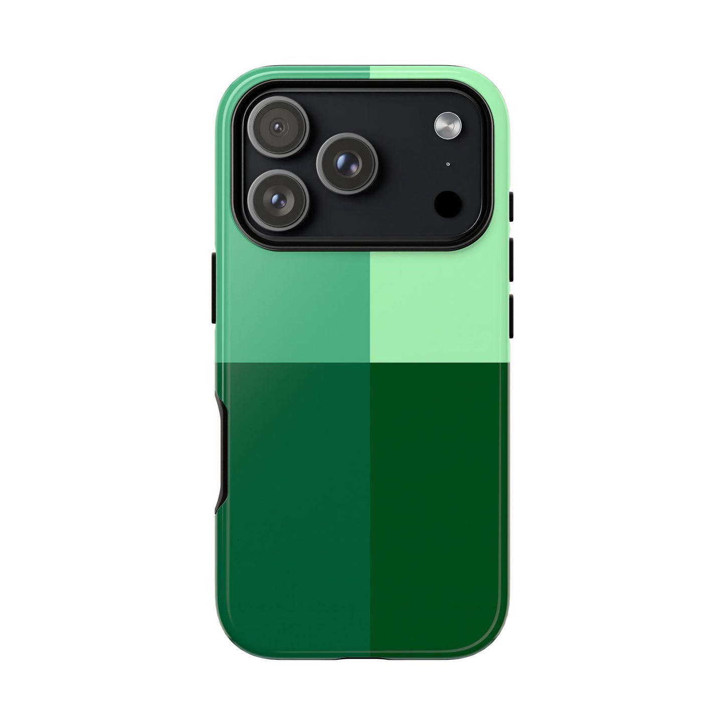 Green Colorblock Phone Case