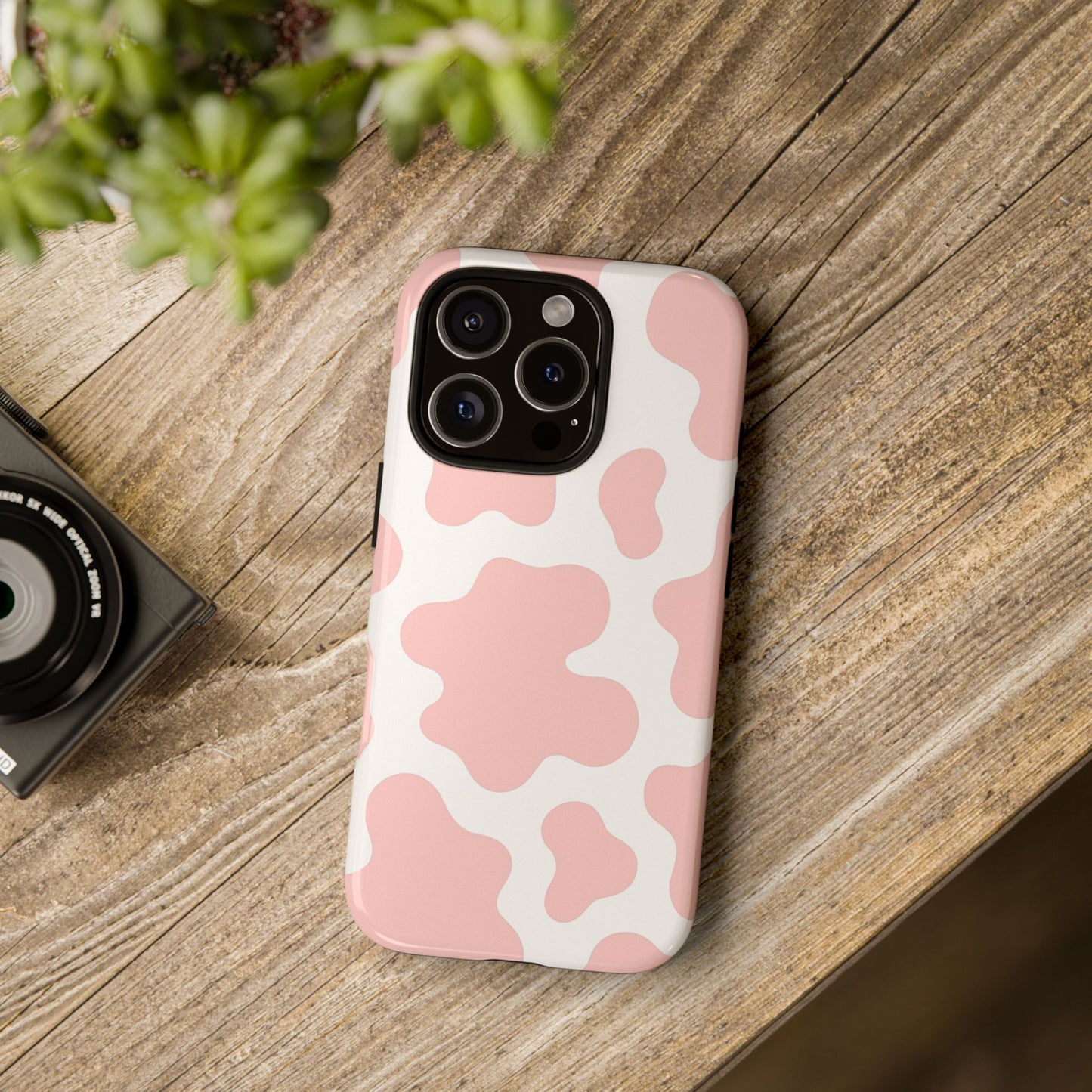 Pink Cow Print Phone Case