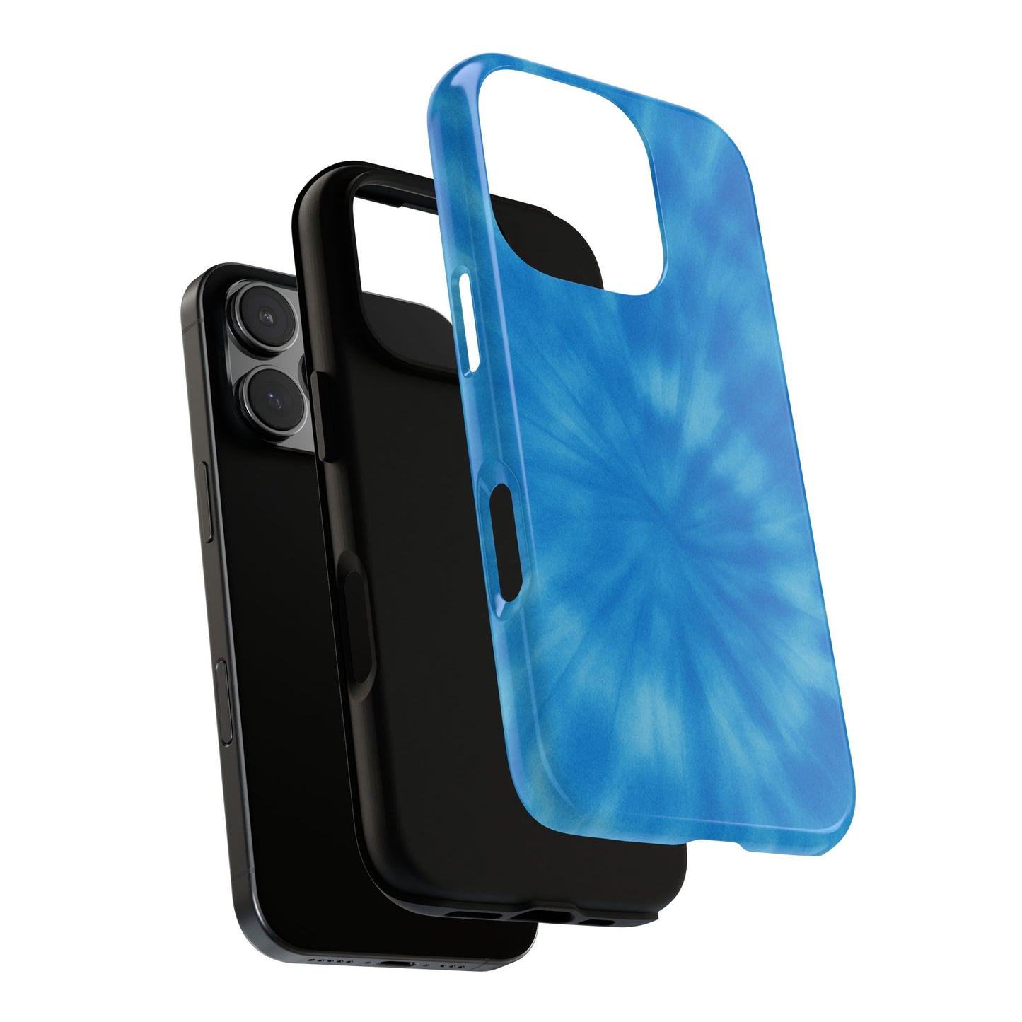Blue Tie-Dye Tough Phone Case
