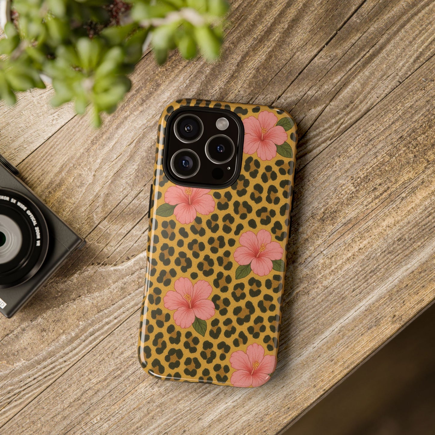 Leopard Floral Phone Case