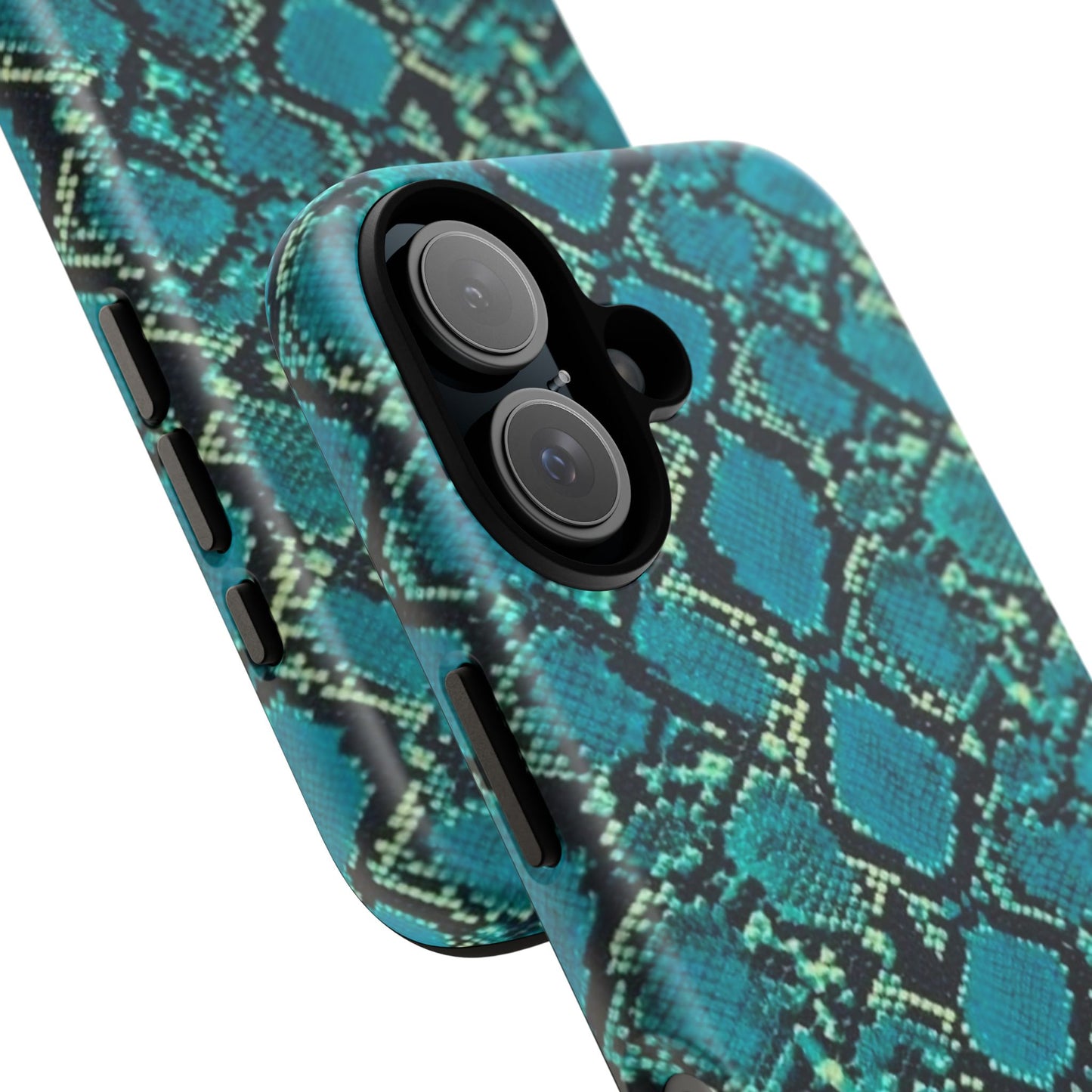 Blue Snake Skin Phone Case