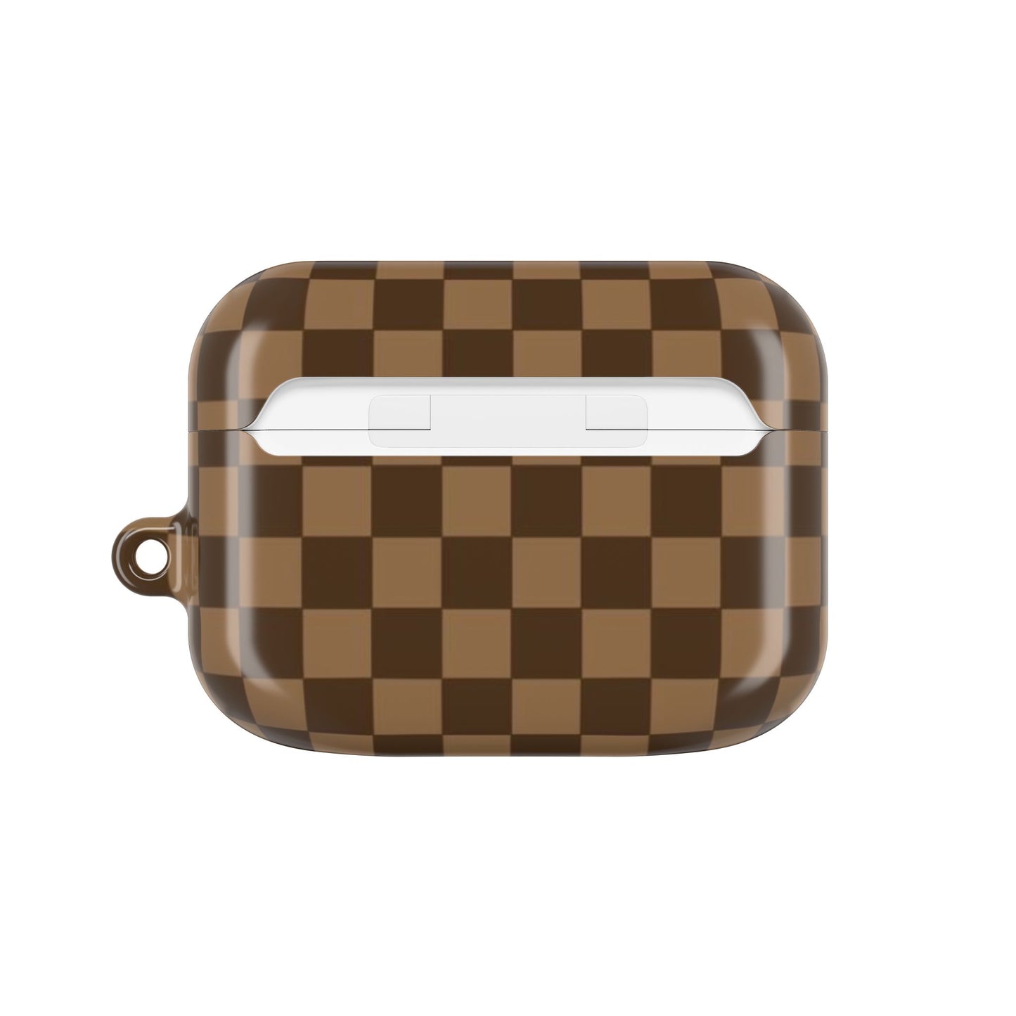 Brown Checkered AirPod Case