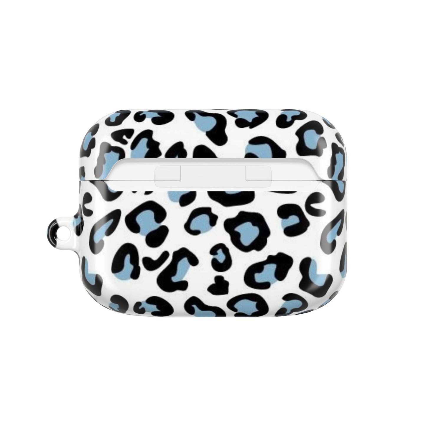Light Blue Leopard Print AirPod Case