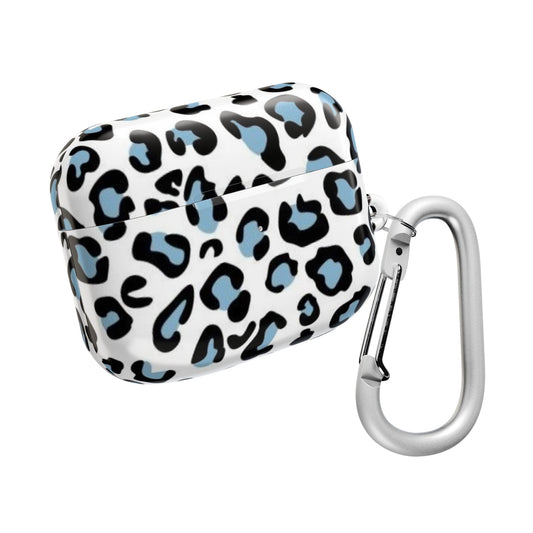 Light Blue Leopard Print AirPod Case