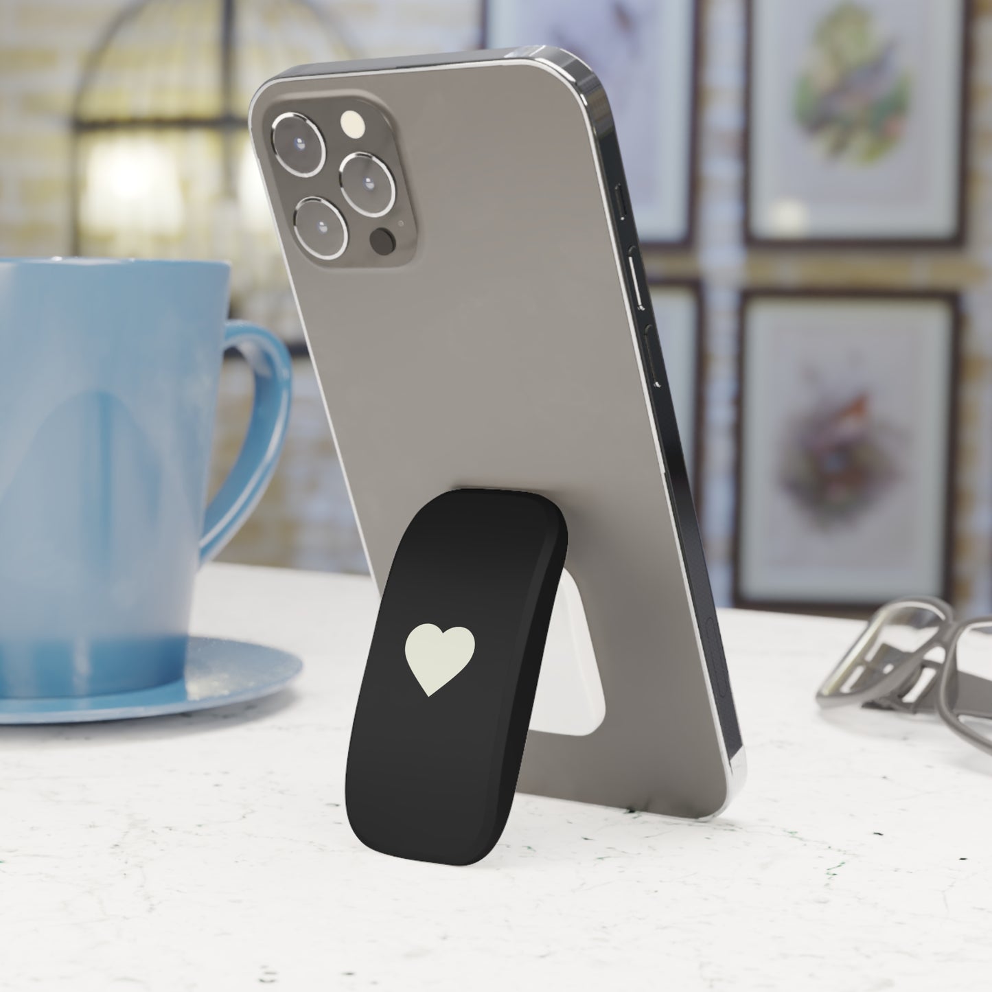 Black Heart Phone Grip/Stand