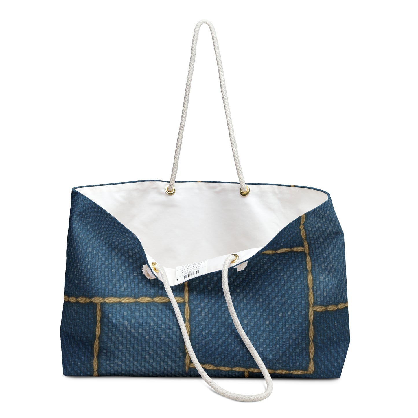 Denim Patchwork Weekender Bag