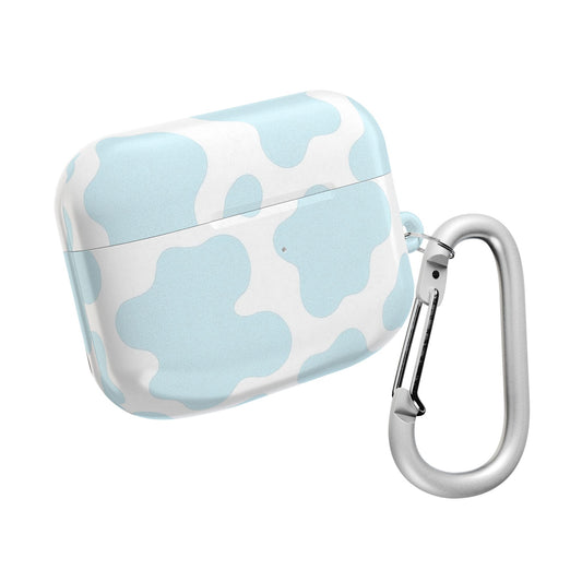 Blue Cow Print AirPod Case