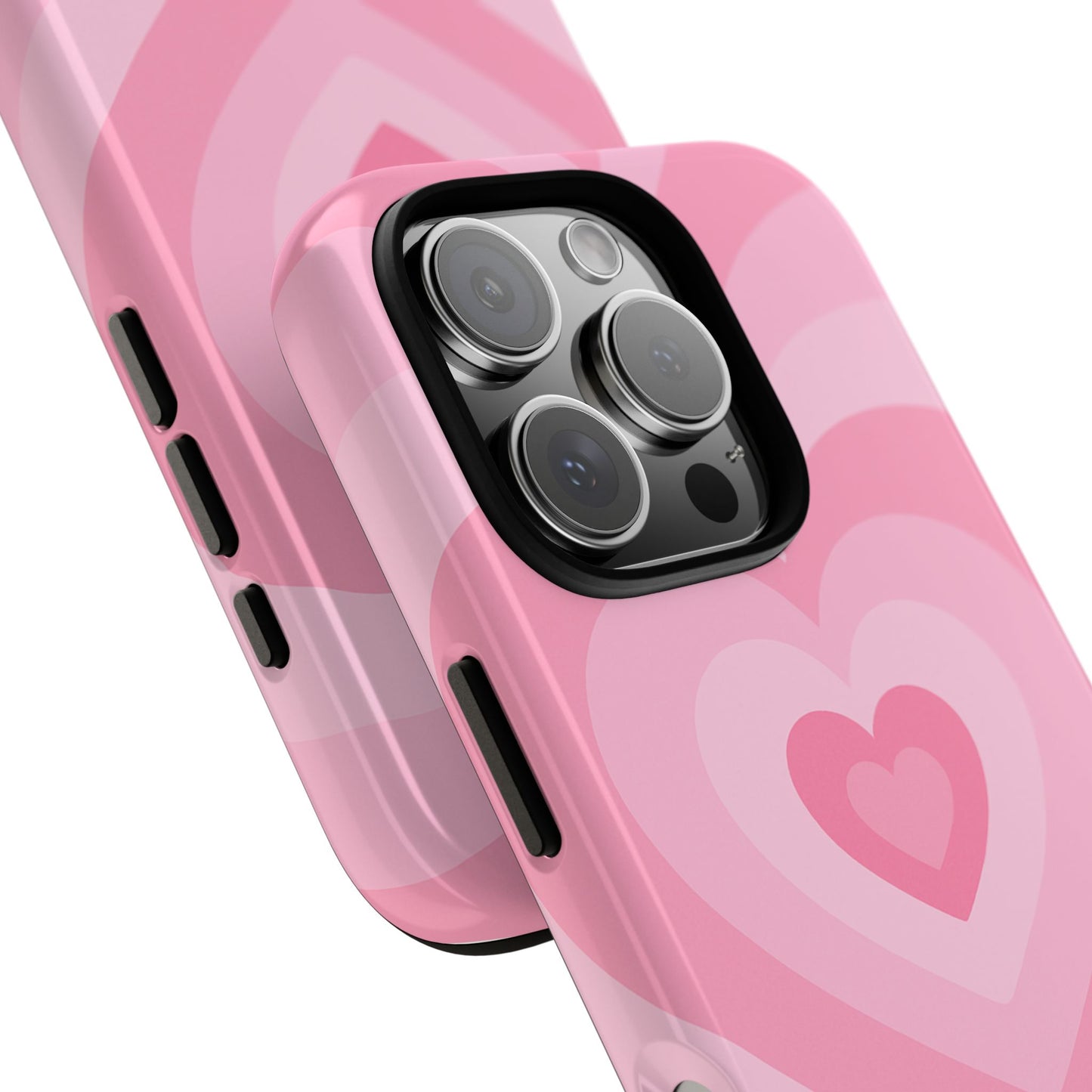 Pink Layered Heart Phone Case