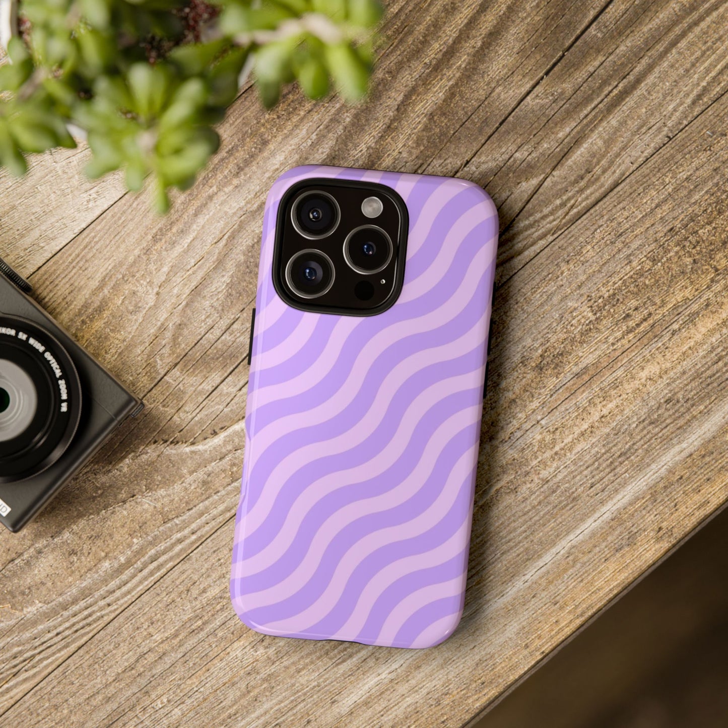 Purple Squiggly Phone Case