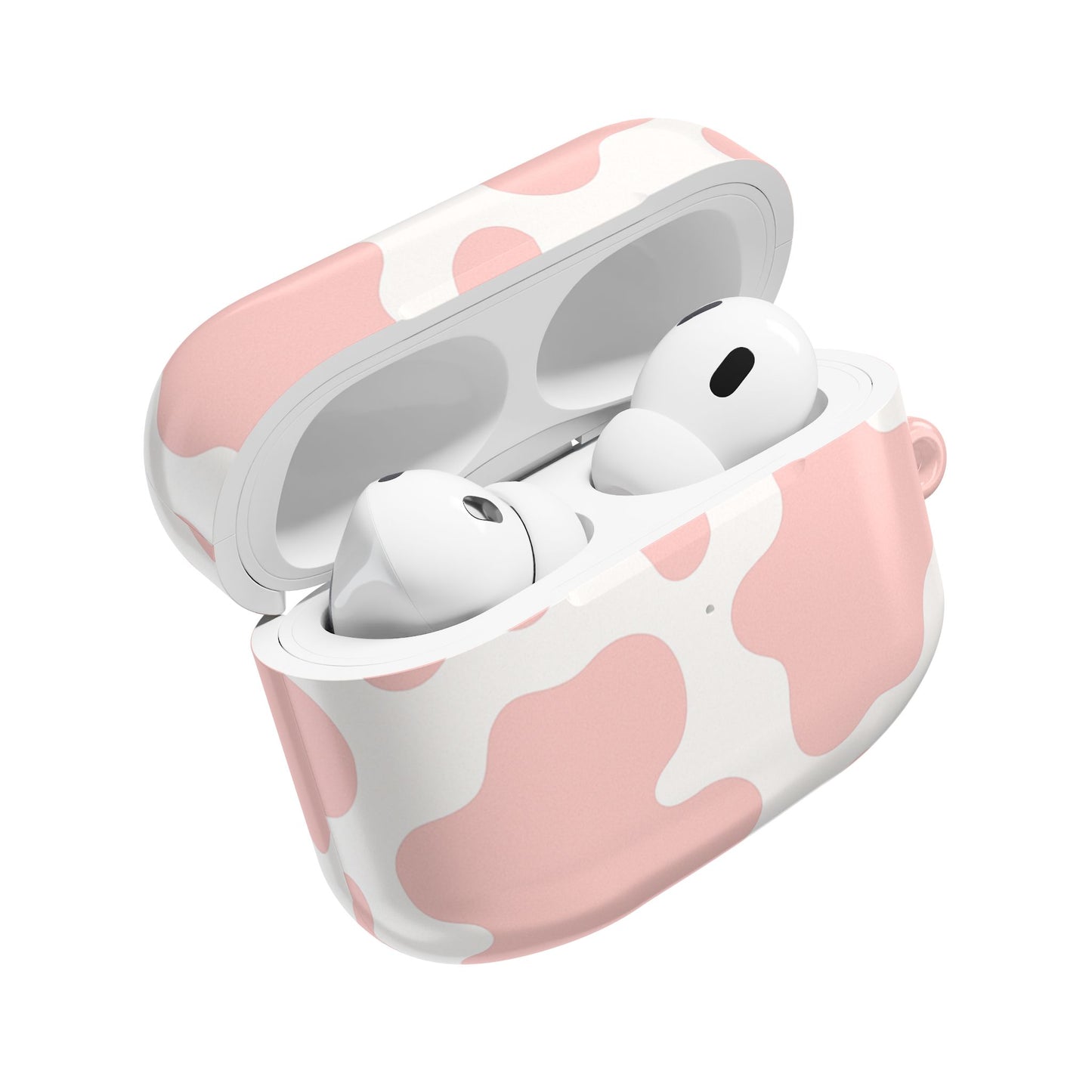 Pink Cow Print AirPod Case