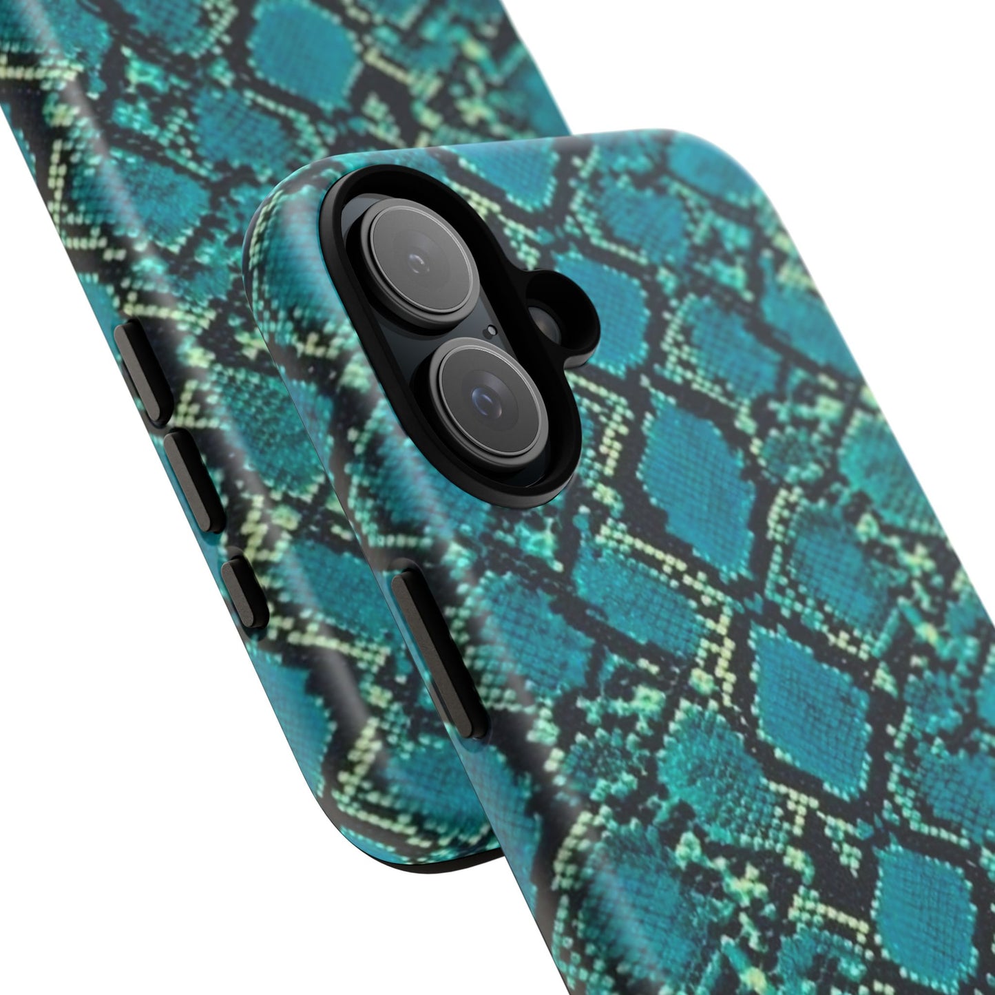 Blue Snake Skin Phone Case