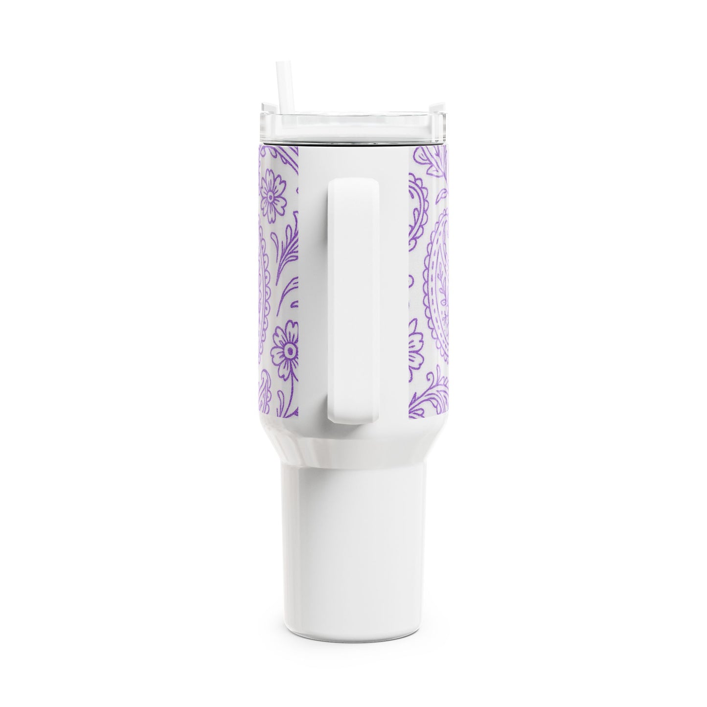 Purple Paisley Tumbler | 40oz Insulated