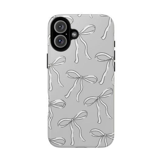Gray Ribbon Phone Case