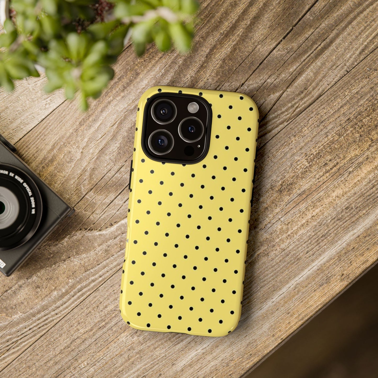 Yellow Polka Dot Phone Case