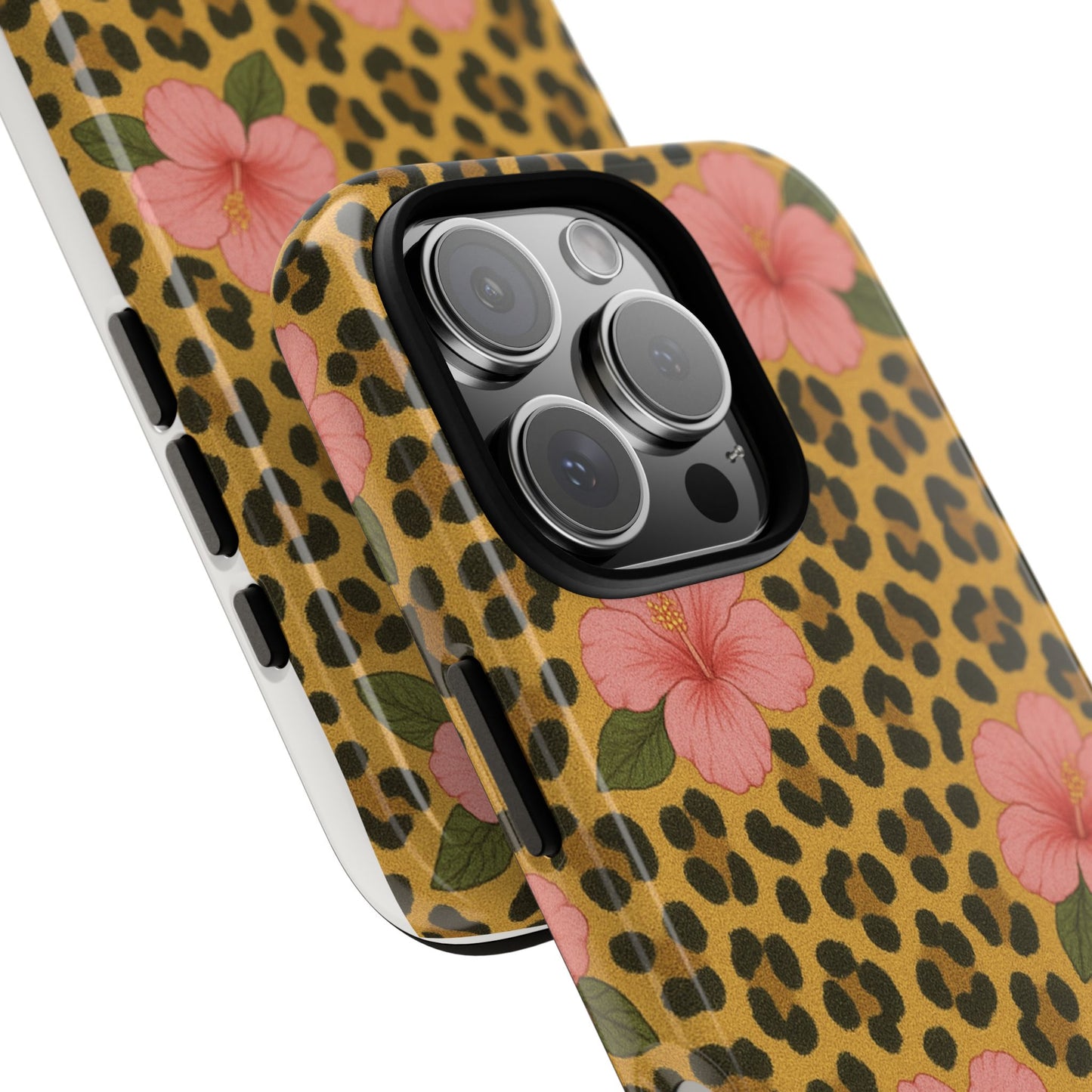 Leopard Floral Phone Case