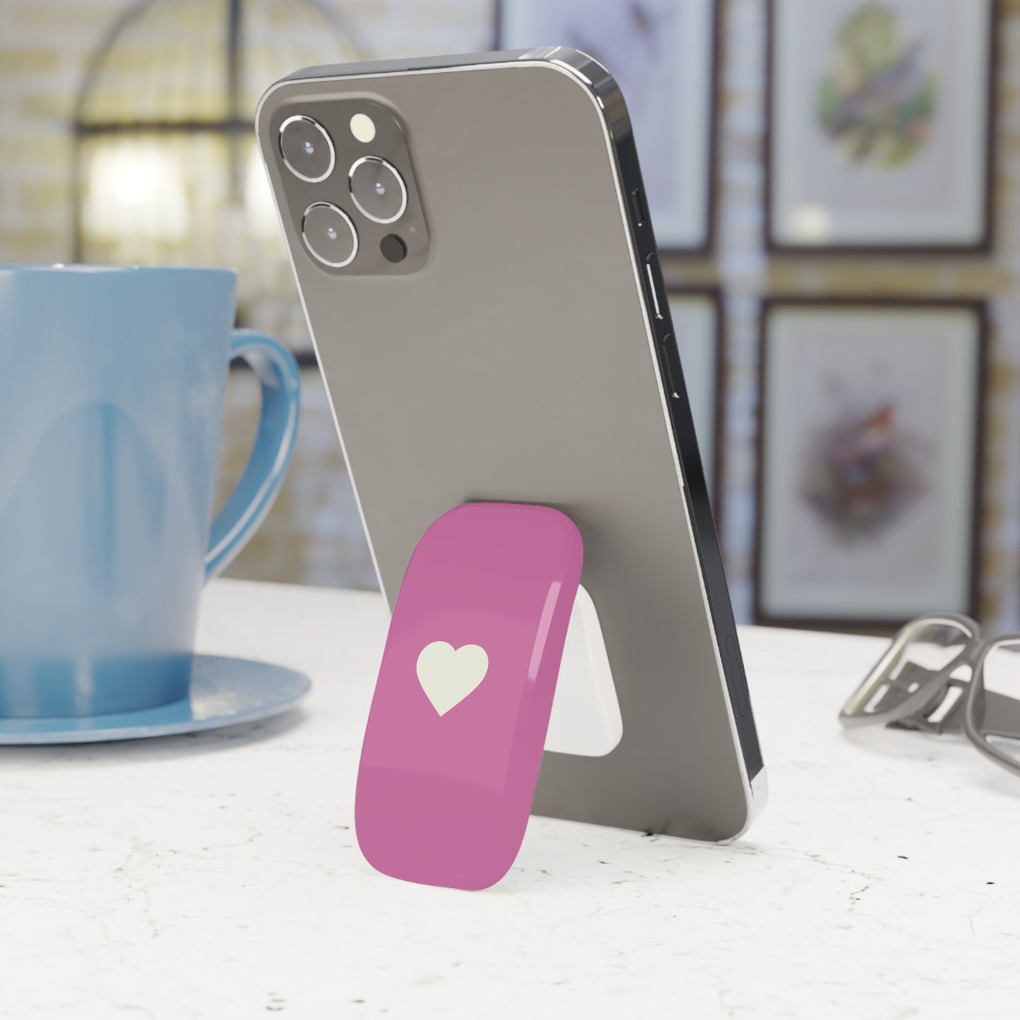 Pink Heart Phone Grip/Stand