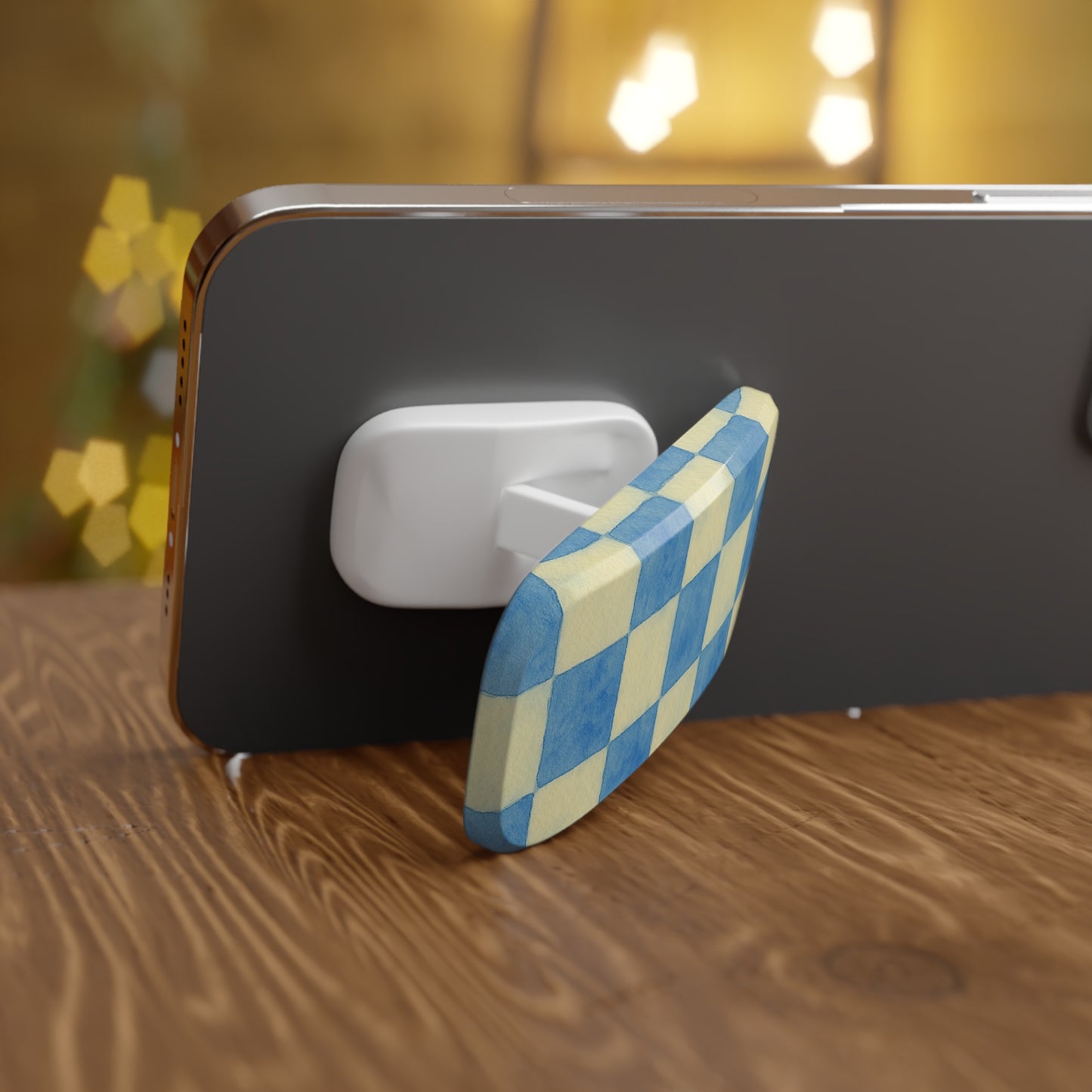 Blue Checkered Phone Grip/Stand