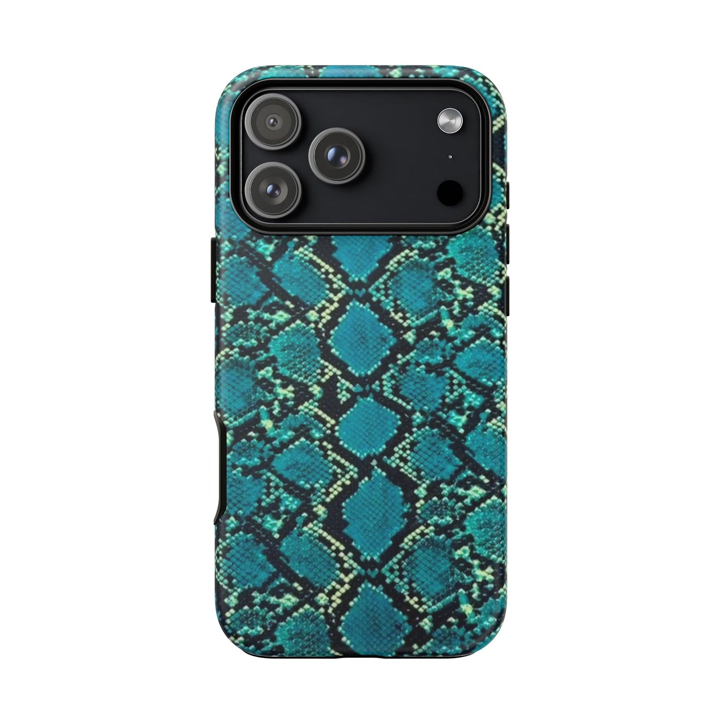 Blue Snake Skin Phone Case