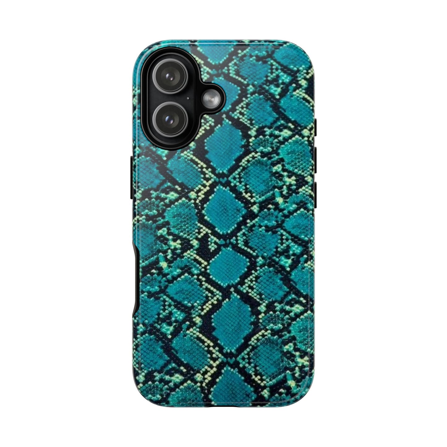 Blue Snake Skin Phone Case
