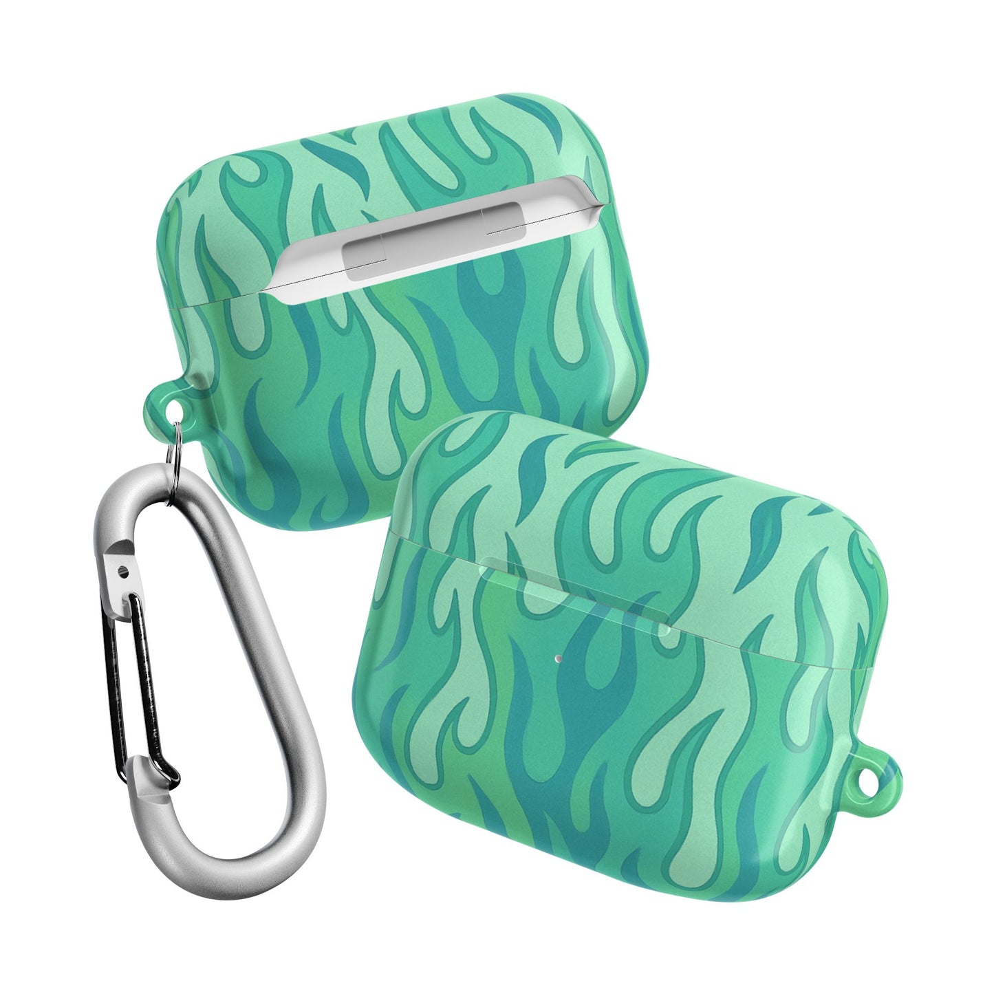 Green Flame AirPod Case