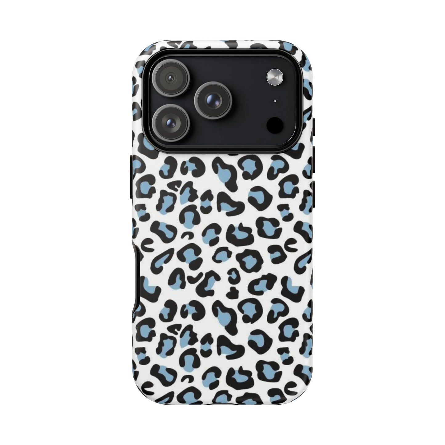 Light Blue Leopard Print Phone Case