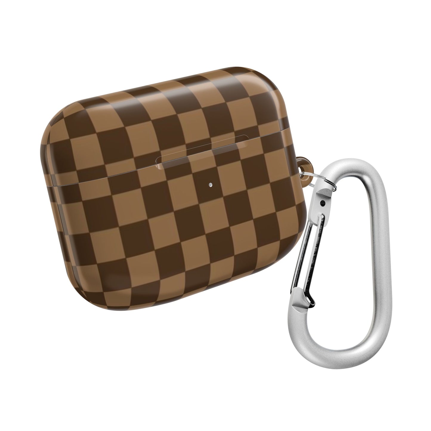 Brown Checkered AirPod Case