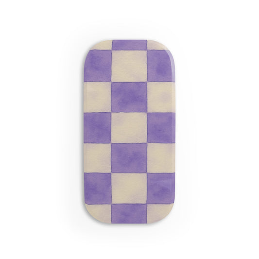 Purple Checkered Grip/Stand