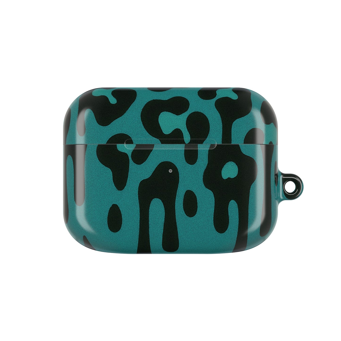 Blue Leopard Drip AirPod Case