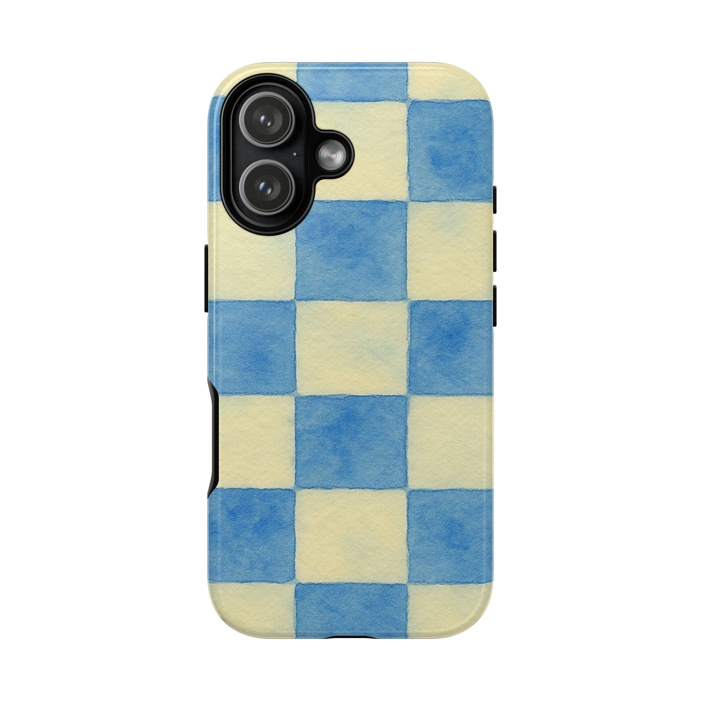 Blue Checkered Tough Phone Case