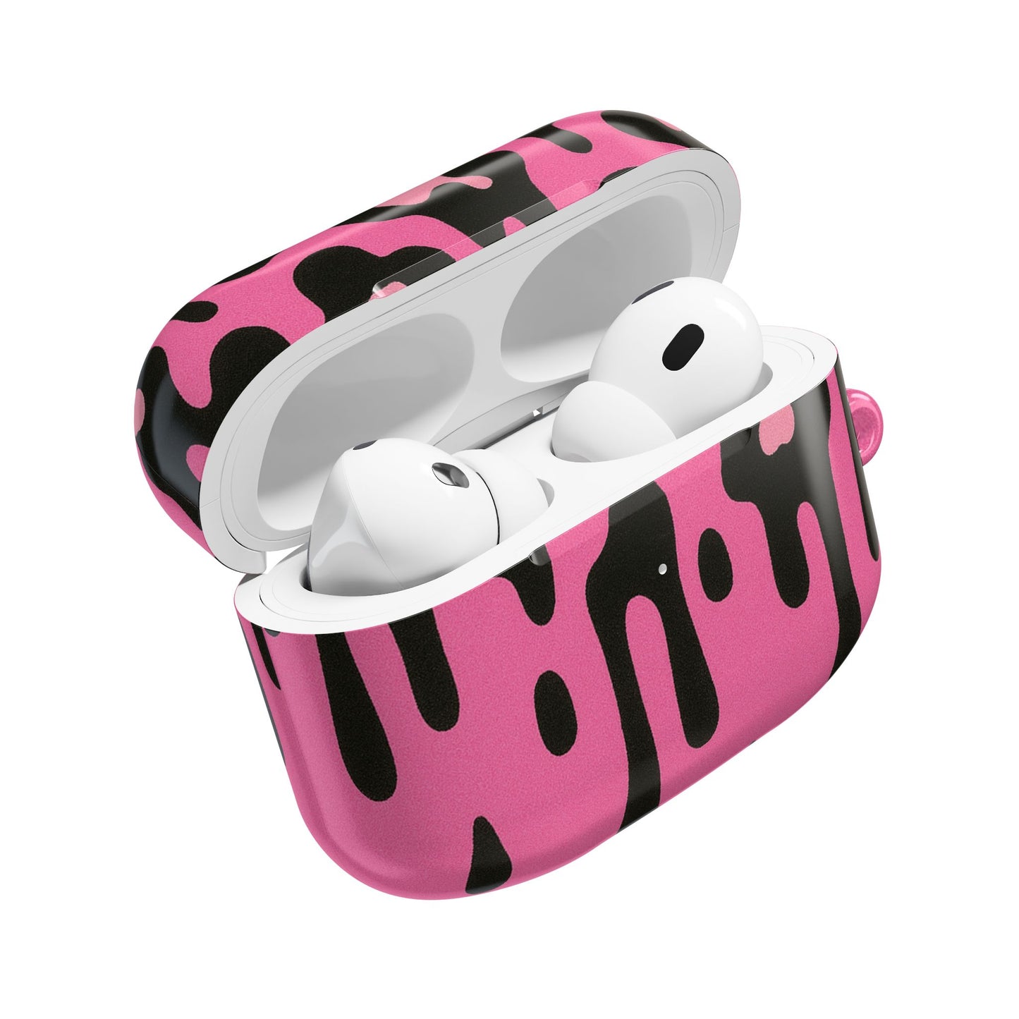 Pink Leopard Drip AirPod Case