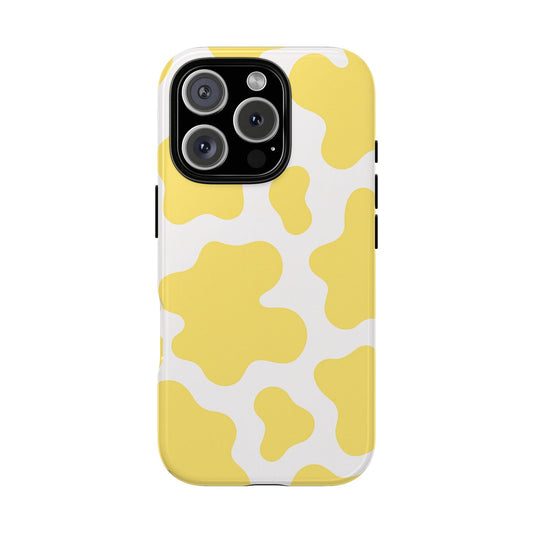 Yellow Cow Print Phone Case