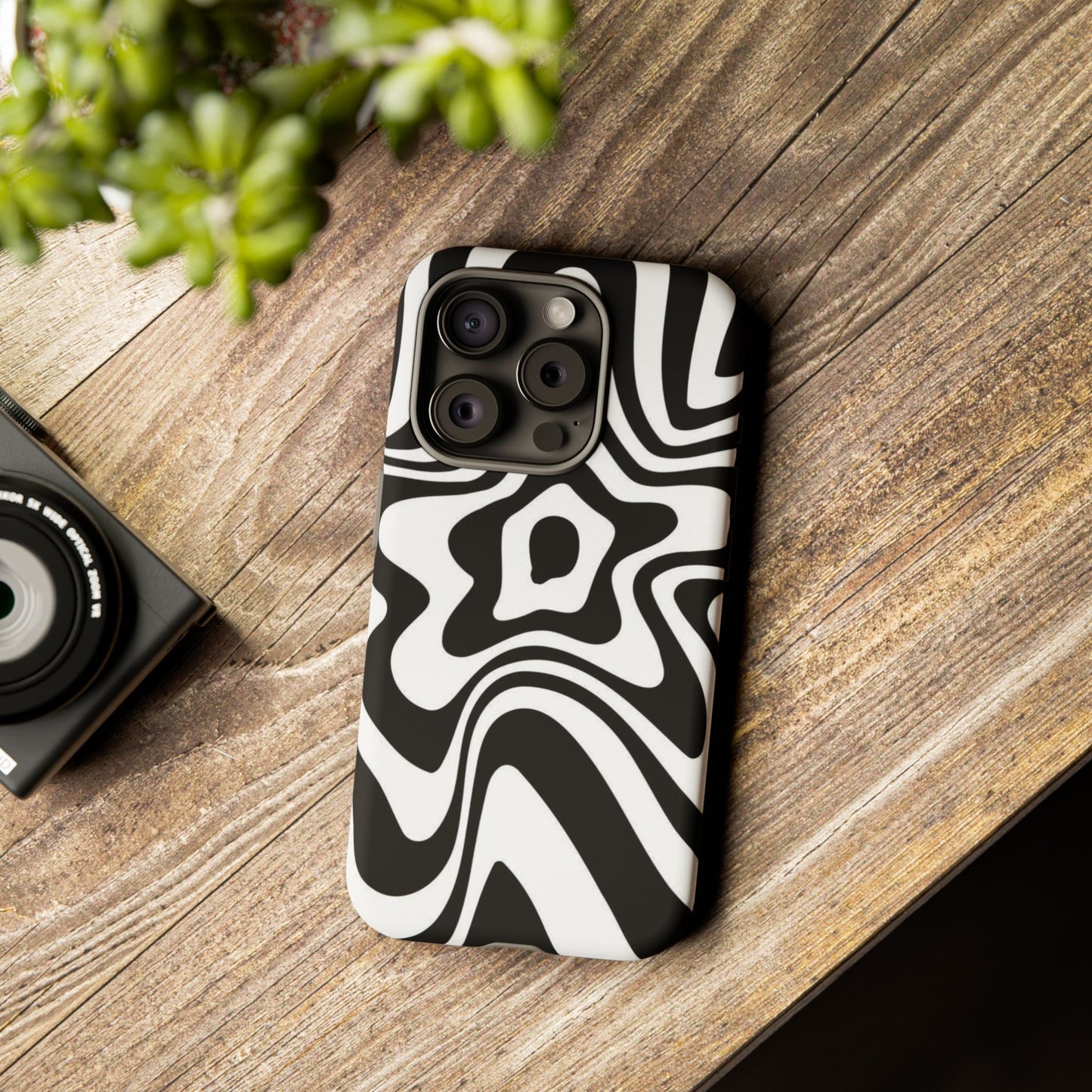 Black Swirl Phone Case