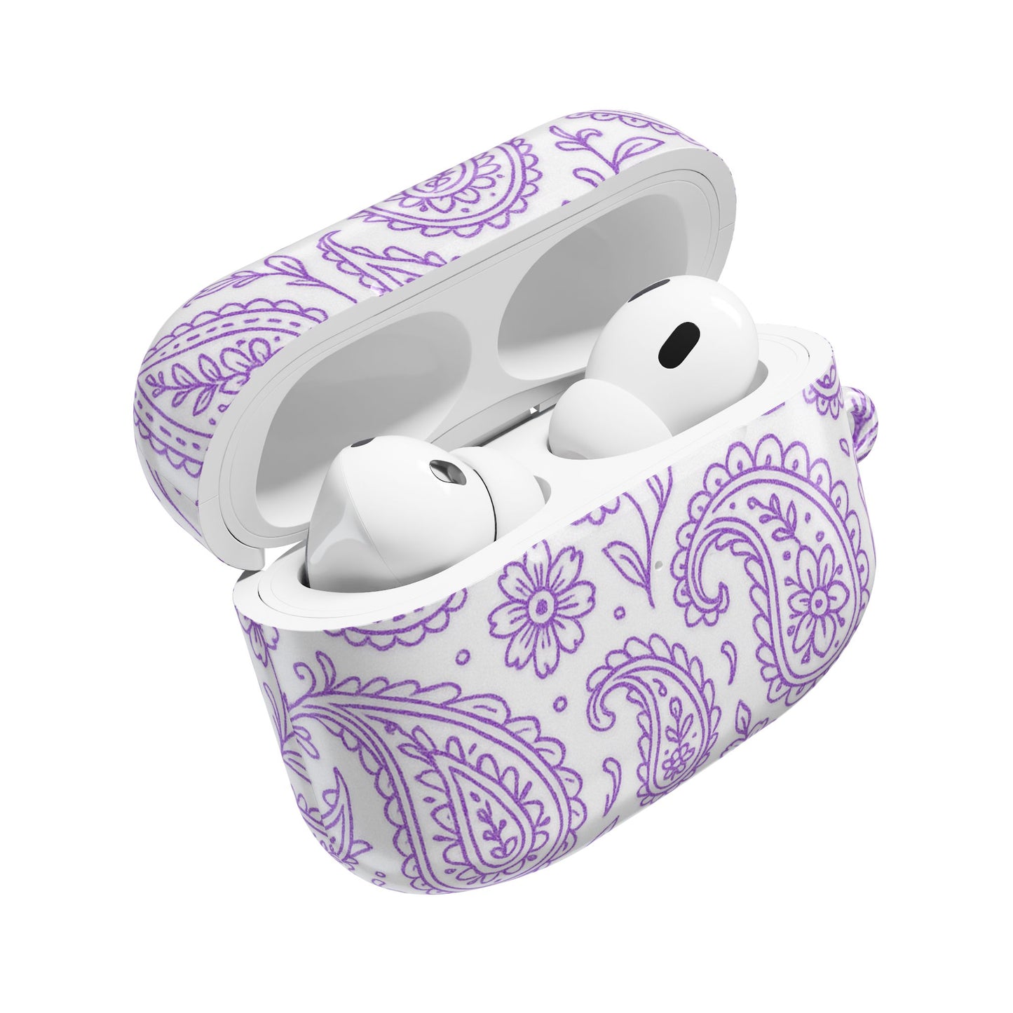 Purple Paisley AirPod Case