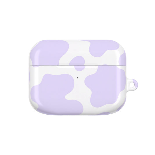 Purple Cow Print AirPod Case