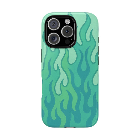 Green Flame Phone Case