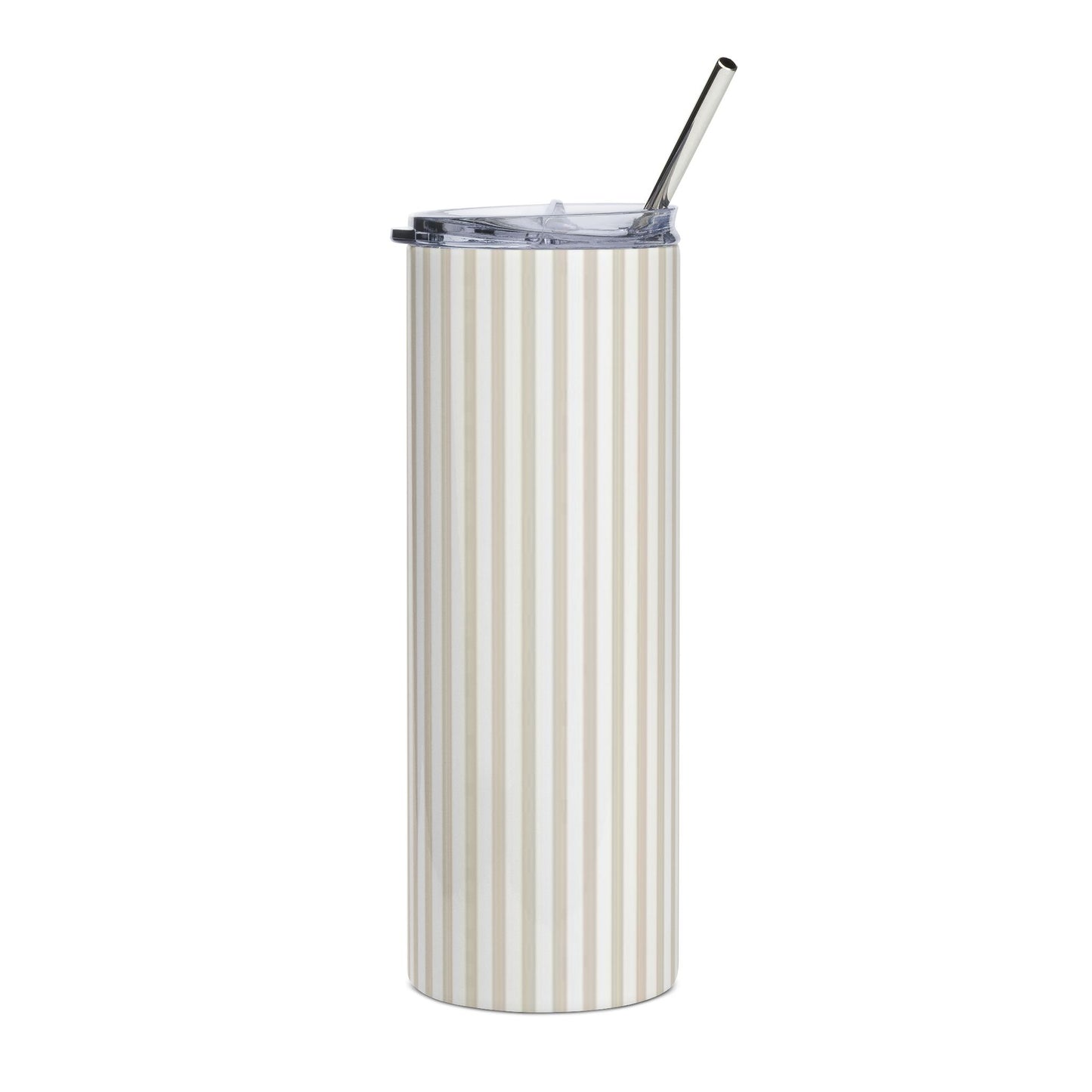 Beige Stripes Tumbler | 20oz