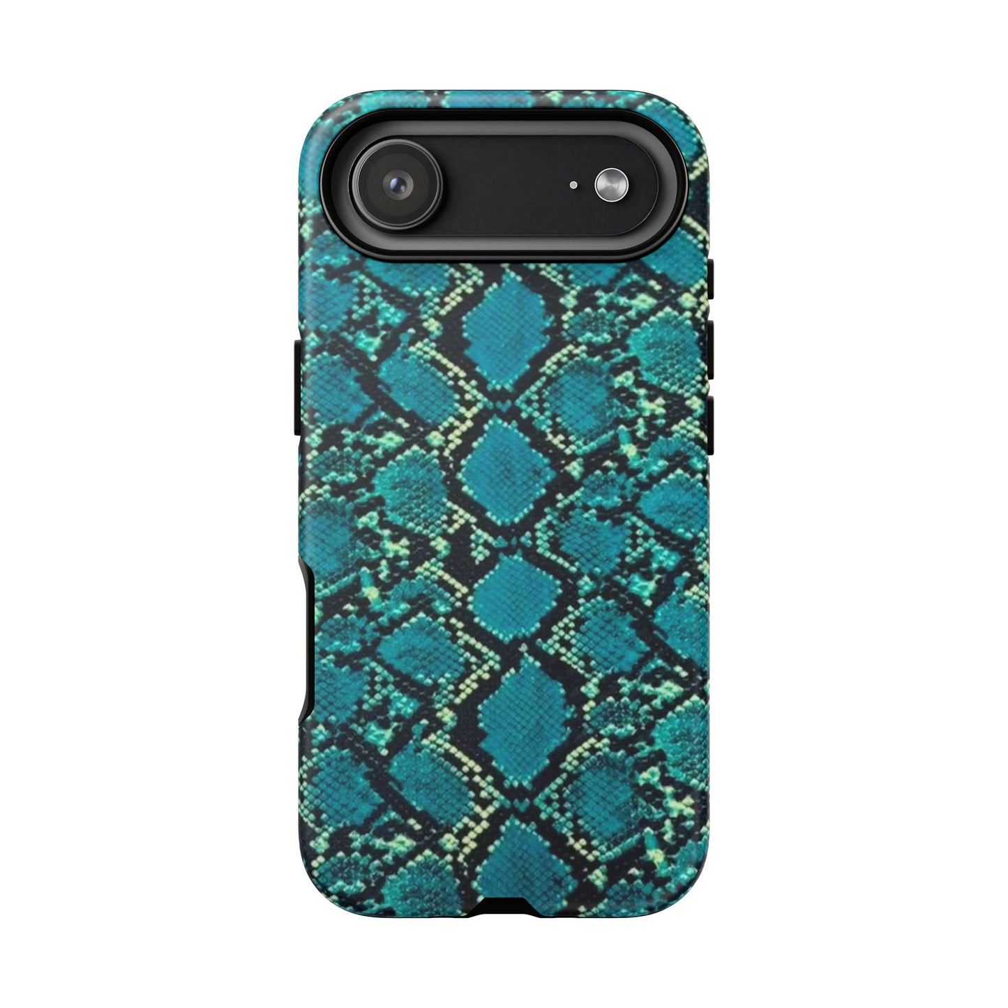 Blue Snake Skin Phone Case