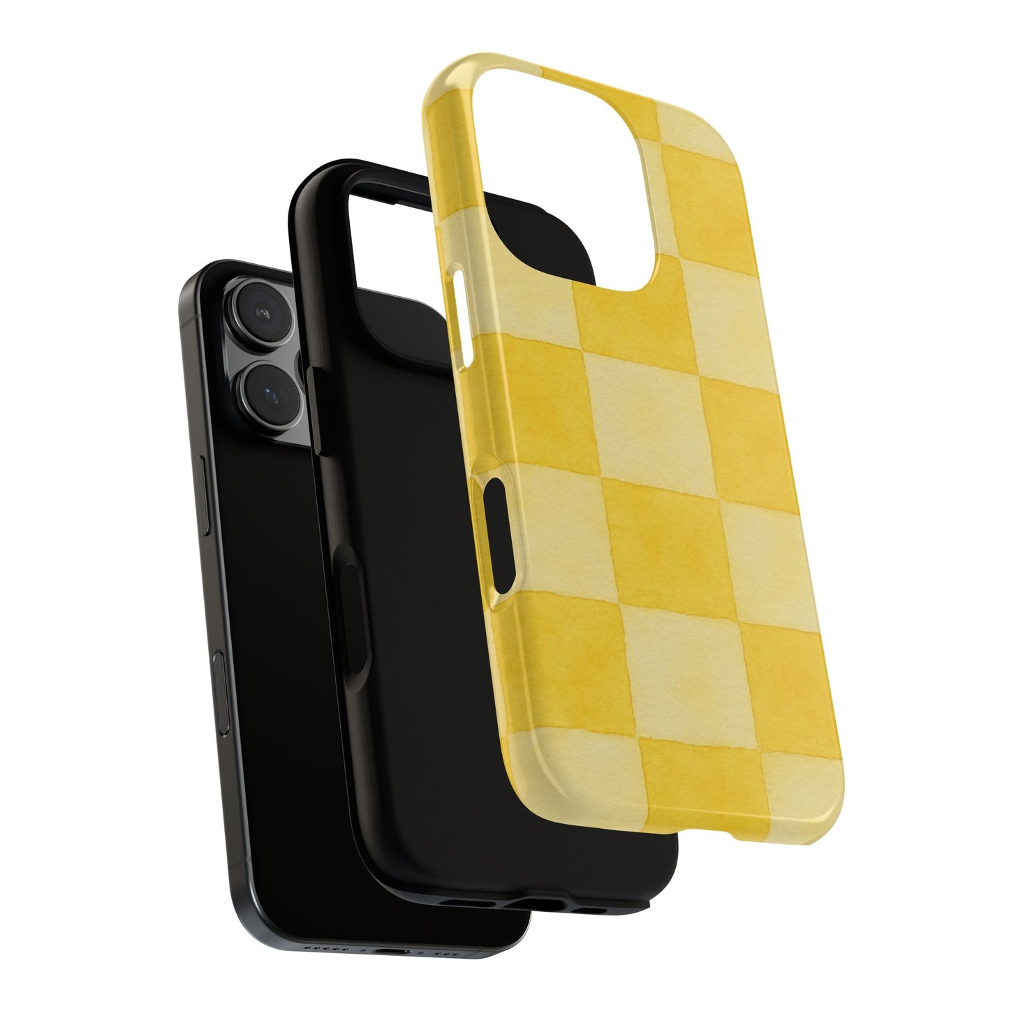 Yellow Checkered Phone Case