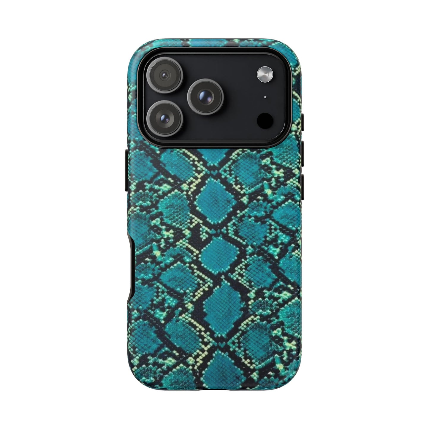 Blue Snake Skin Phone Case
